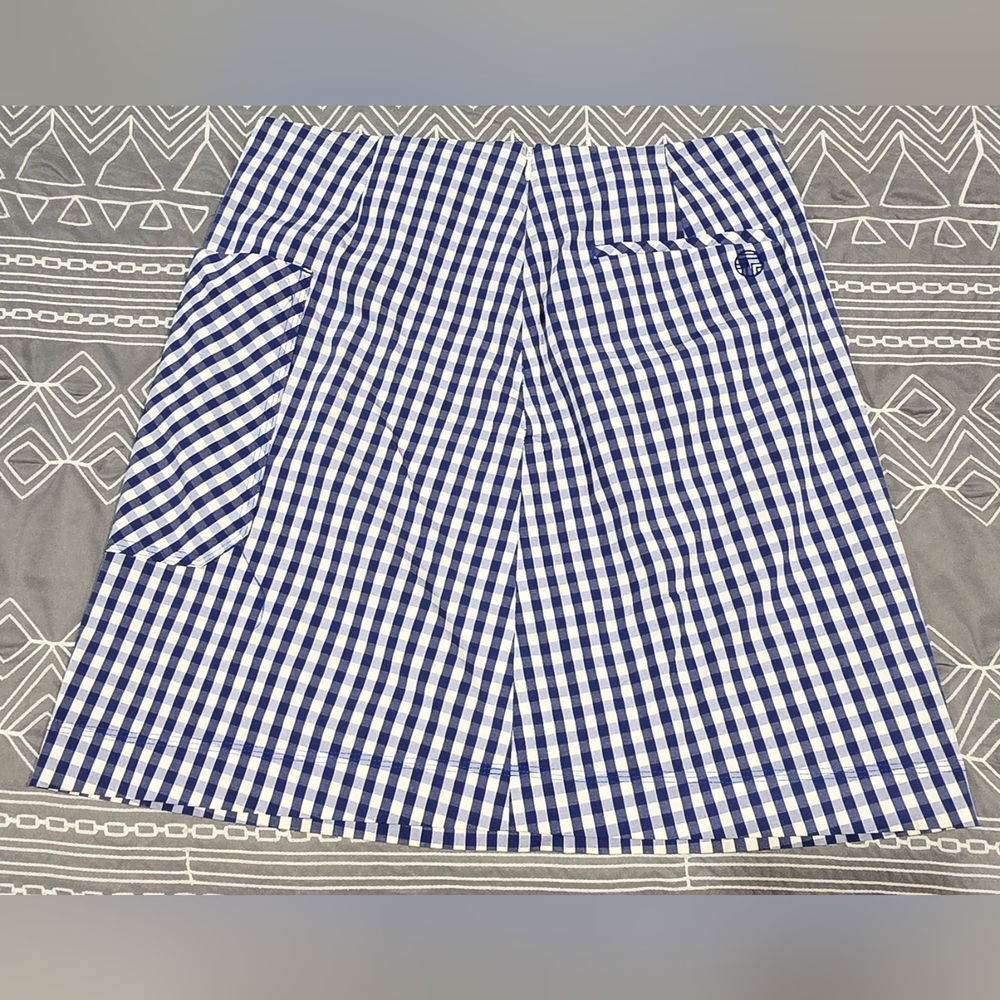 Tory Burch Sport Gingham Golf Skirt Size Medium - Picture 5 of 9